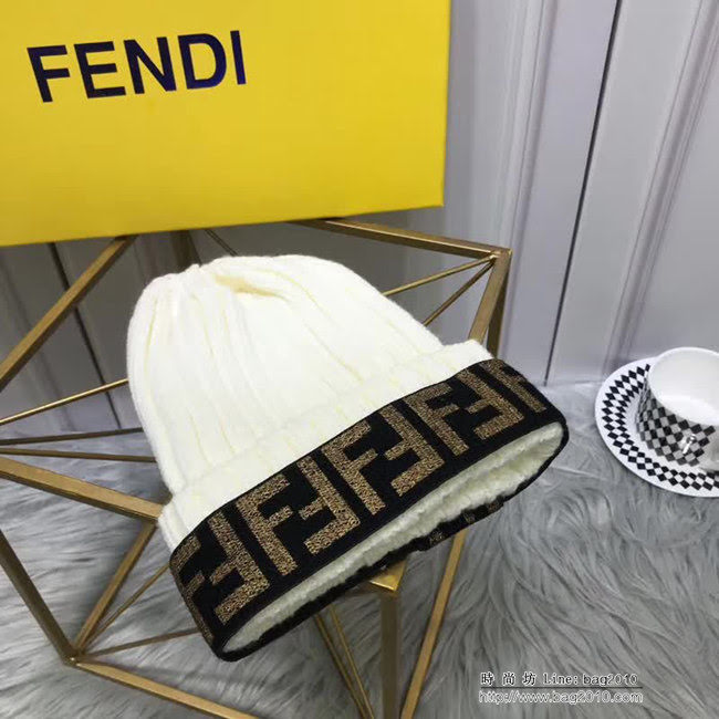 FENDI芬迪 專櫃新品 火爆經典款 百搭羊毛帽 LLWJ6625